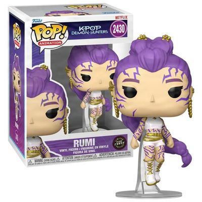 Funko POP! Animation Rumi 2430 – KPop Demon Hunters, Chase Glow in the Dark, 9,5 cm