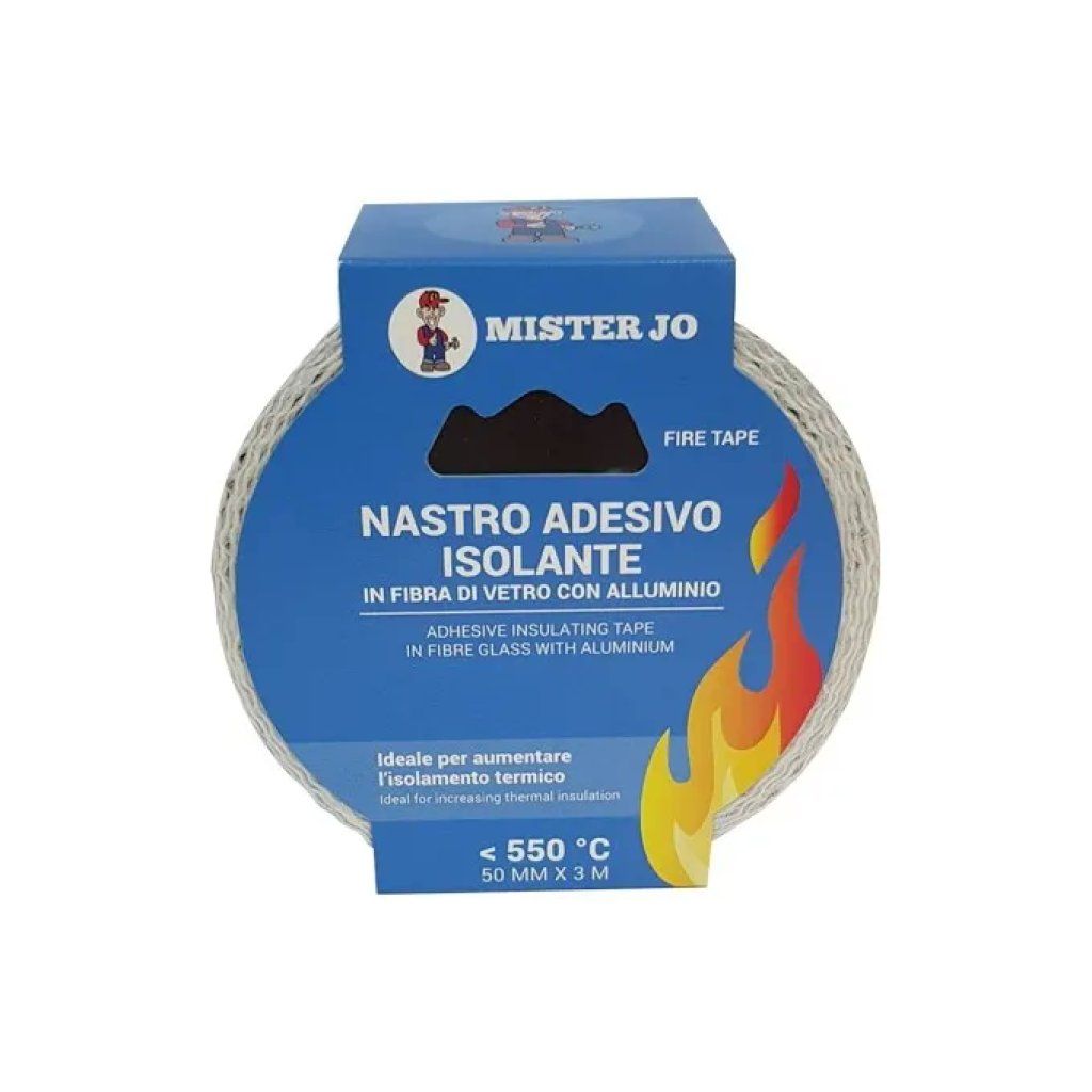 TREEMME Nastro adesivo in fibra di vetro e alluminio 50 mm x 3 m