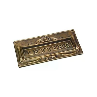 VIGOR-BLINKY Buca per lettere in lega alu-zinco, bronzo, 30 x 14 cm – Blinky 27448-20