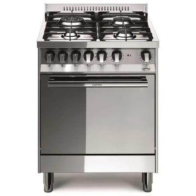 LOFRA M66MF-C Cucina a Gas 60 cm con Forno Elettrico Multifunzione, 4 Fuochi, 70 L, Classe A