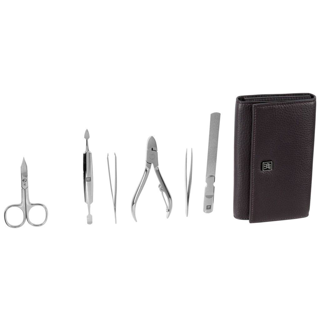 Zwilling Classic Inox – Set manicure 7 pezzi con custodia in pelle