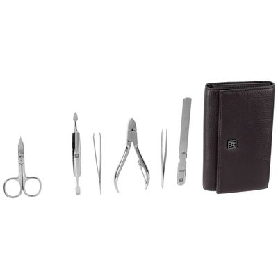 Zwilling Classic Inox – Set manicure 7 pezzi con custodia in pelle