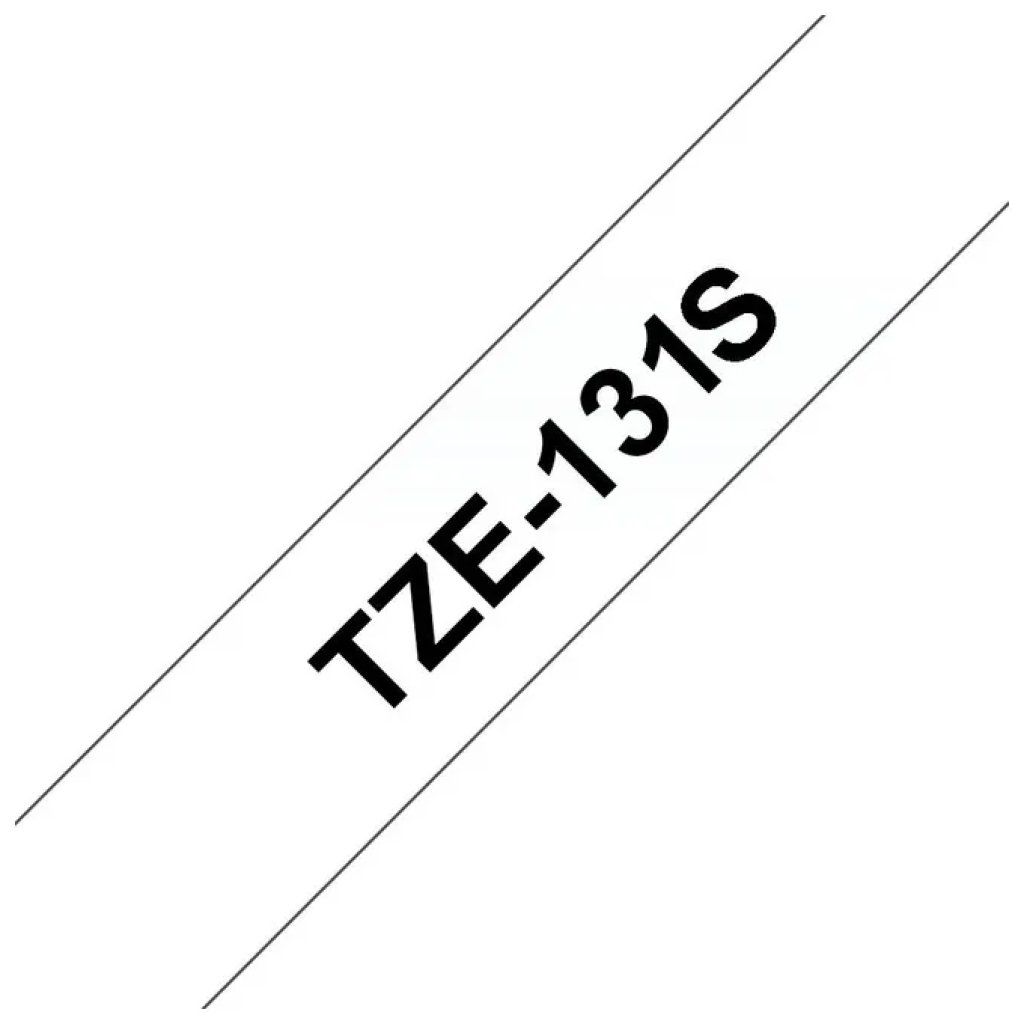 BROTHER Nastro Brother TZe-131S laminato nero su trasparente, 12 mm x 4 m BROTHER Nastro Brother TZe-131S laminato nero su trasparente, 12 mm x 4 m