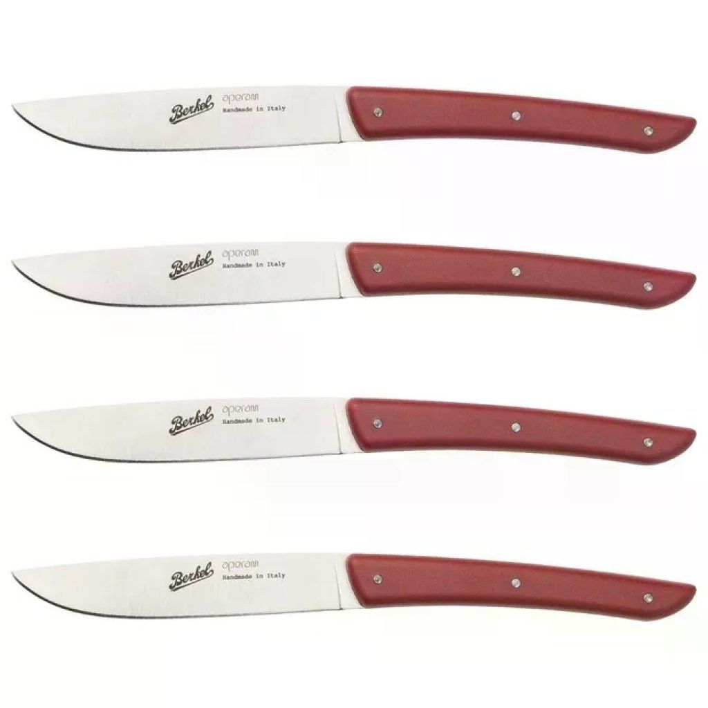 Berkel set 4 coltelli da bistecca con lama in acciaio inox, 11 cm