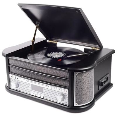 Denver MRD-51 Giradischi Retrò con CD, DAB/FM, USB e Lettore Cassette - Nero