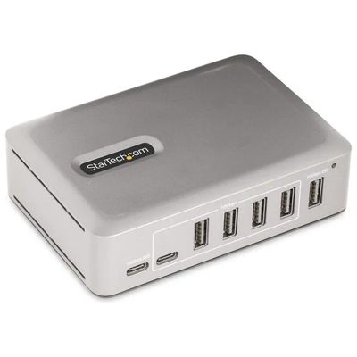 StarTech.com Hub USB-C a 7 Porte USB 3.2 Gen 2, 10 Gbps, con Alimentatore da 65 W