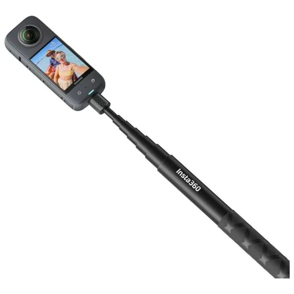 Insta360 Selfie Stick Invisibile in Alluminio, 114 cm, Nero