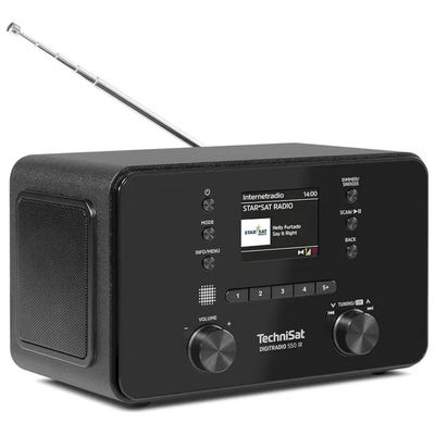 TechniSat DIGITRADIO 550 IR – Radio DAB+ e FM con Bluetooth e Wi-Fi, 10 W, nera