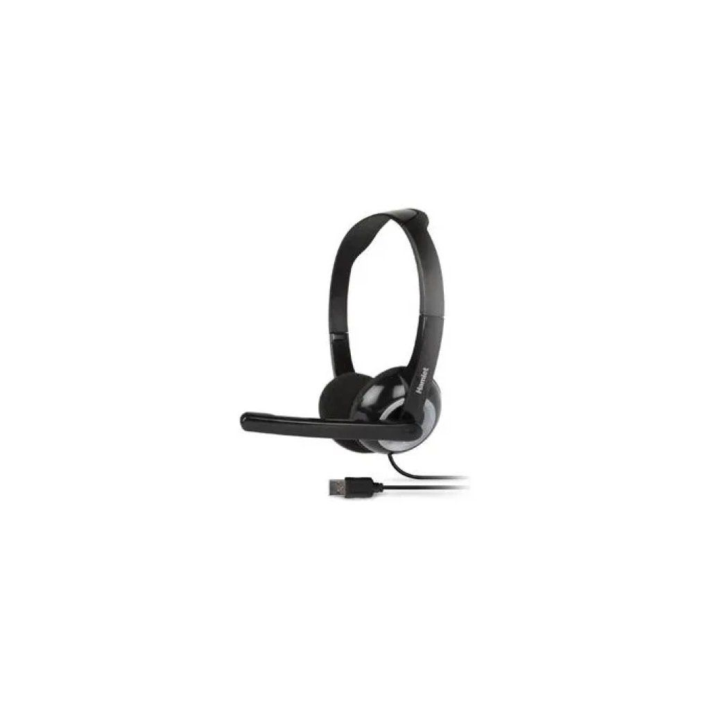 Hamlet HHEADMUS Cuffia Stereo USB con Microfono per PC - Nera Hamlet HHEADMUS Cuffia Stereo USB con Microfono per PC - Nera