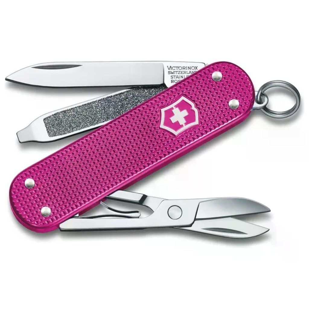 Victorinox Classic SD Alox Flamingo Party – Coltellino svizzero rosso