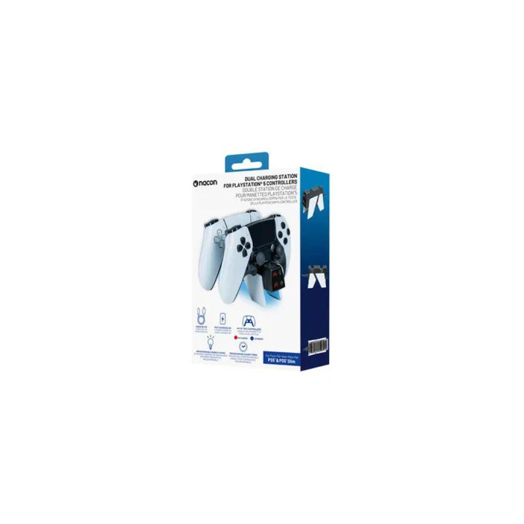 Nacon Dual Charger V4 – Base di Ricarica Doppia per Controller PS5