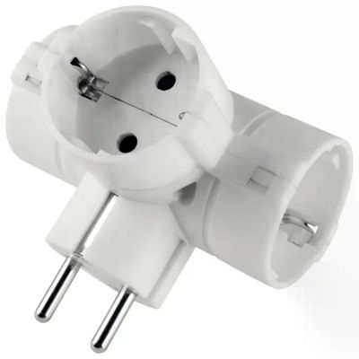 Poly Pool PP2350 Adattatore Multipresa Tipo C Bianco