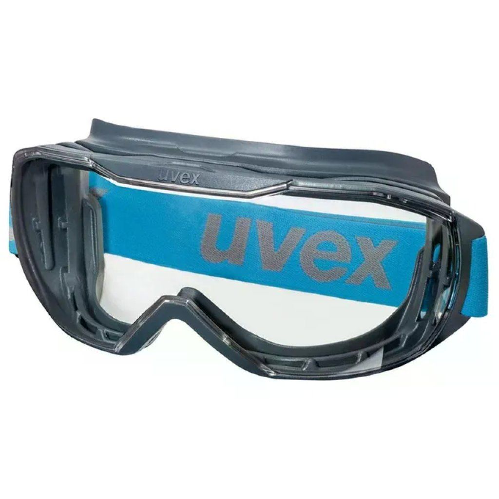 Uvex 9320265 Occhiali a mascherina di sicurezza, antracite e blu