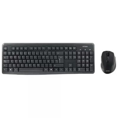 Nilox Tech Set Tastiera e Mouse Wireless 2.4 GHz, Nero Nilox Tech Set Tastiera e Mouse Wireless 2.4 GHz, Nero