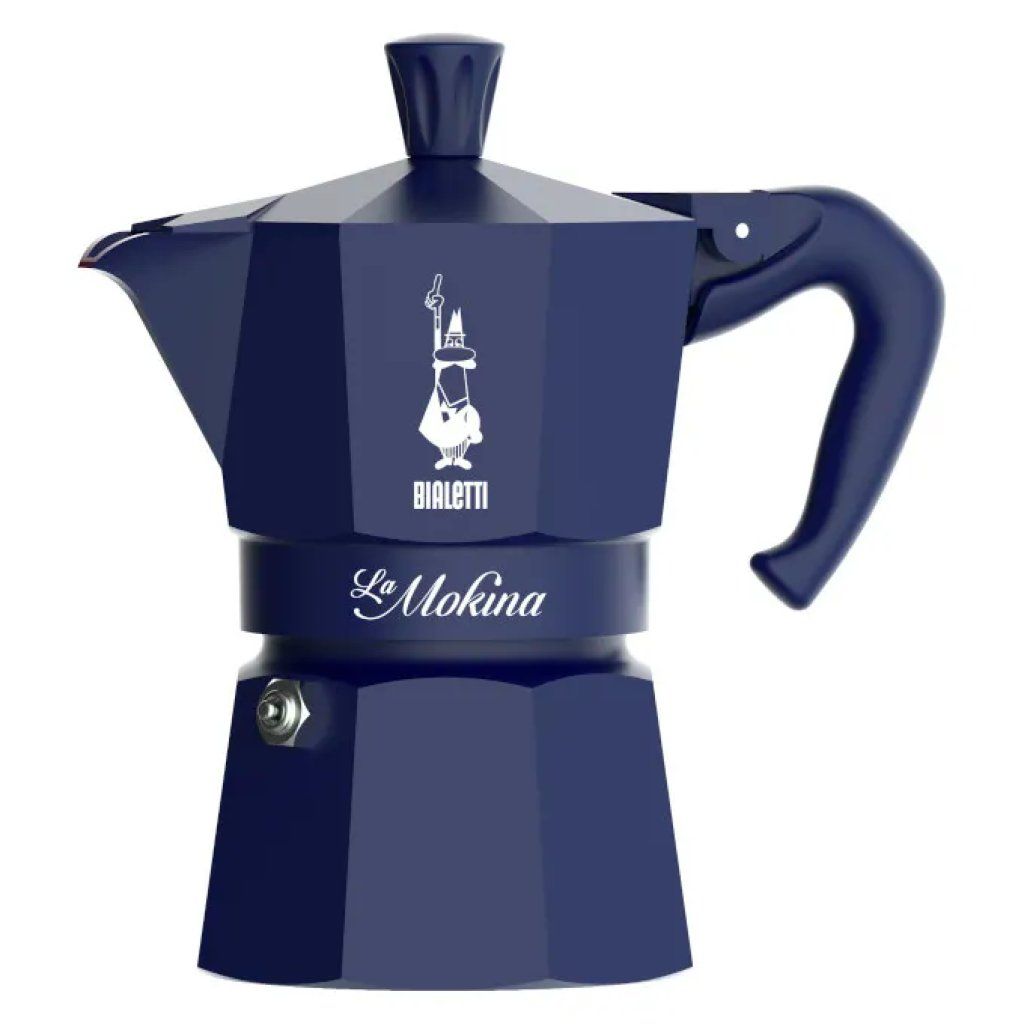 Bialetti La Mokina – Caffettiera Moka Blu da 40 ml Bialetti La Mokina – Caffettiera Moka Blu da 40 ml