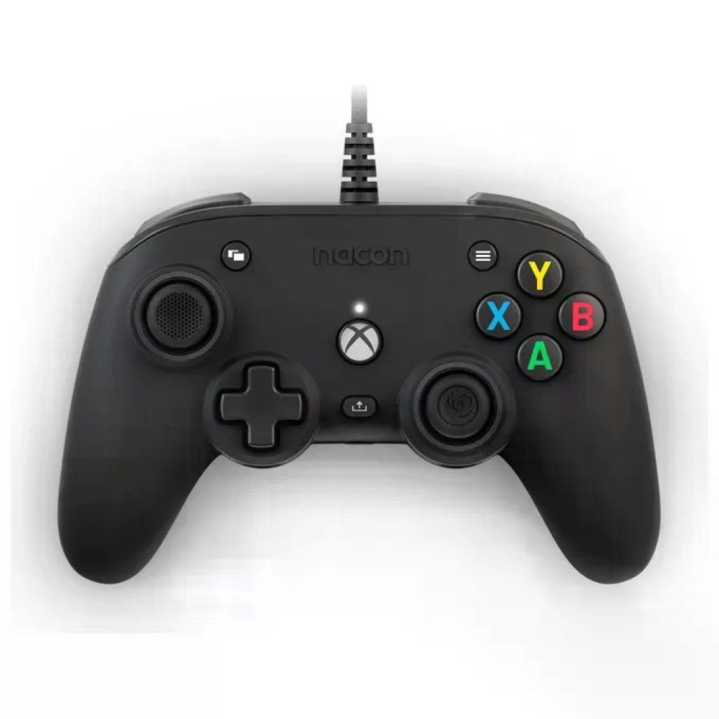Nacon Compact Controller Pro cablato per Xbox e PC, nero