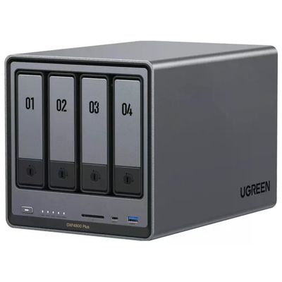 UGREEN NASync DXP4800 Plus NAS Desktop, Pentium Gold 8505, 8 GB DDR5, 6 alloggiamenti, RAID, UGOS Pro