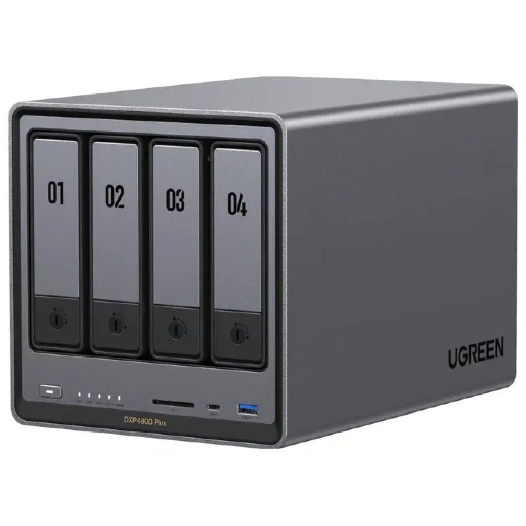 Ugreen 35261 NASync DXP4800 Plus NAS Desktop Intel Pentium Gold 8505 8 GB DDR5 6 alloggiamenti RAID