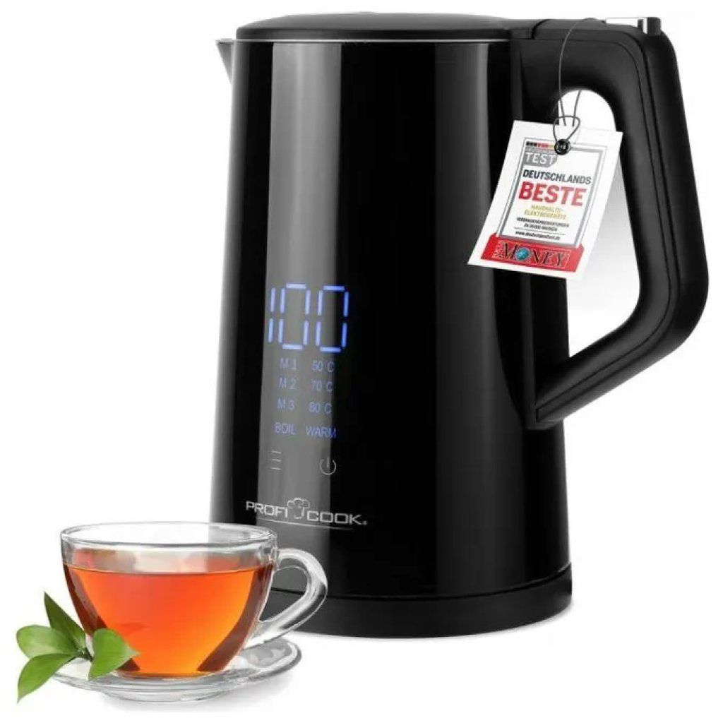 ProfiCook PC-WKS 1243 Bollitore elettrico 1,7 L 2200 W nero