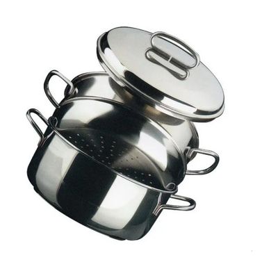 Metalsomma Vaporiera inox 18/10 da 22 cm con cestello e coperchio Metalsomma Vaporiera inox 18/10 da 22 cm con cestello e coperchio