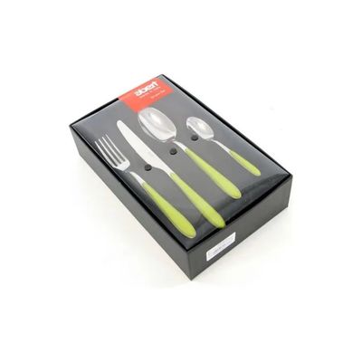 Abert MasterV – Servizio Posate Verde, 24 Pezzi