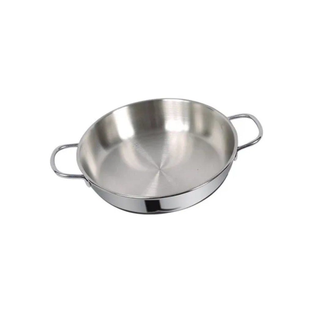 SACIM Tegame SACIM in acciaio inox per induzione, 24 cm, con 2 manici