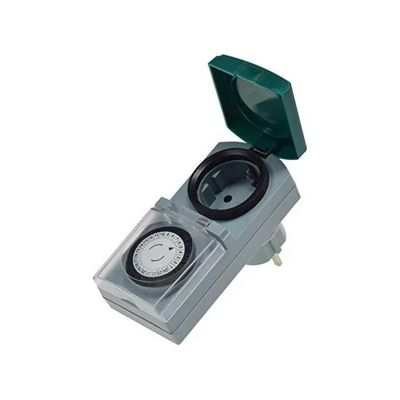 REV Presa con Timer Meccanico IP44 16 A, 3680 W