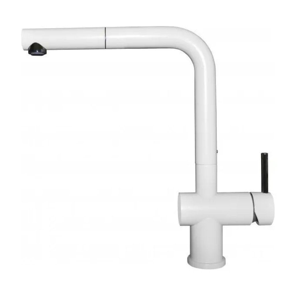 Elleci Stream Plus MKKSTP96 Miscelatore Cucina Bianco con Doccetta Estraibile