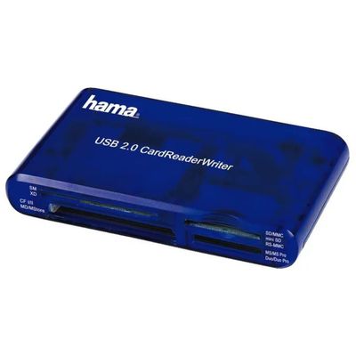 Hama 55348 Lettore di Schede USB 2.0 35 in 1 Blu Hama 55348 Lettore di Schede USB 2.0 35 in 1 Blu