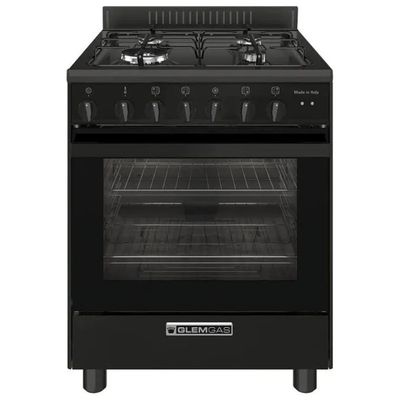 Glem Gas SE SA66TBK Specialista Cucina a Gas Forno Elettrico Ventilato 4 Zone Cottura 67 L 7 Funzioni