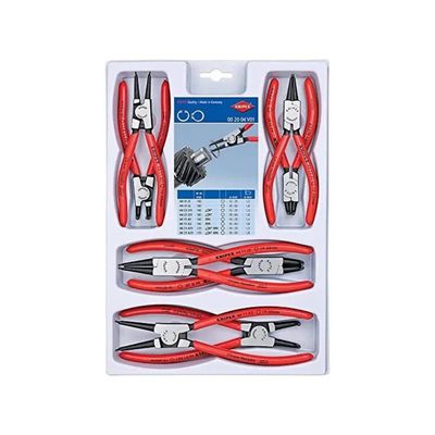 KNIPEX 00 20 04 V01 – Set di 8 pinze per anelli di sicurezza