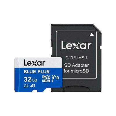 Lexar Blue Plus microSDHC 32 GB UHS-I con adattatore SD