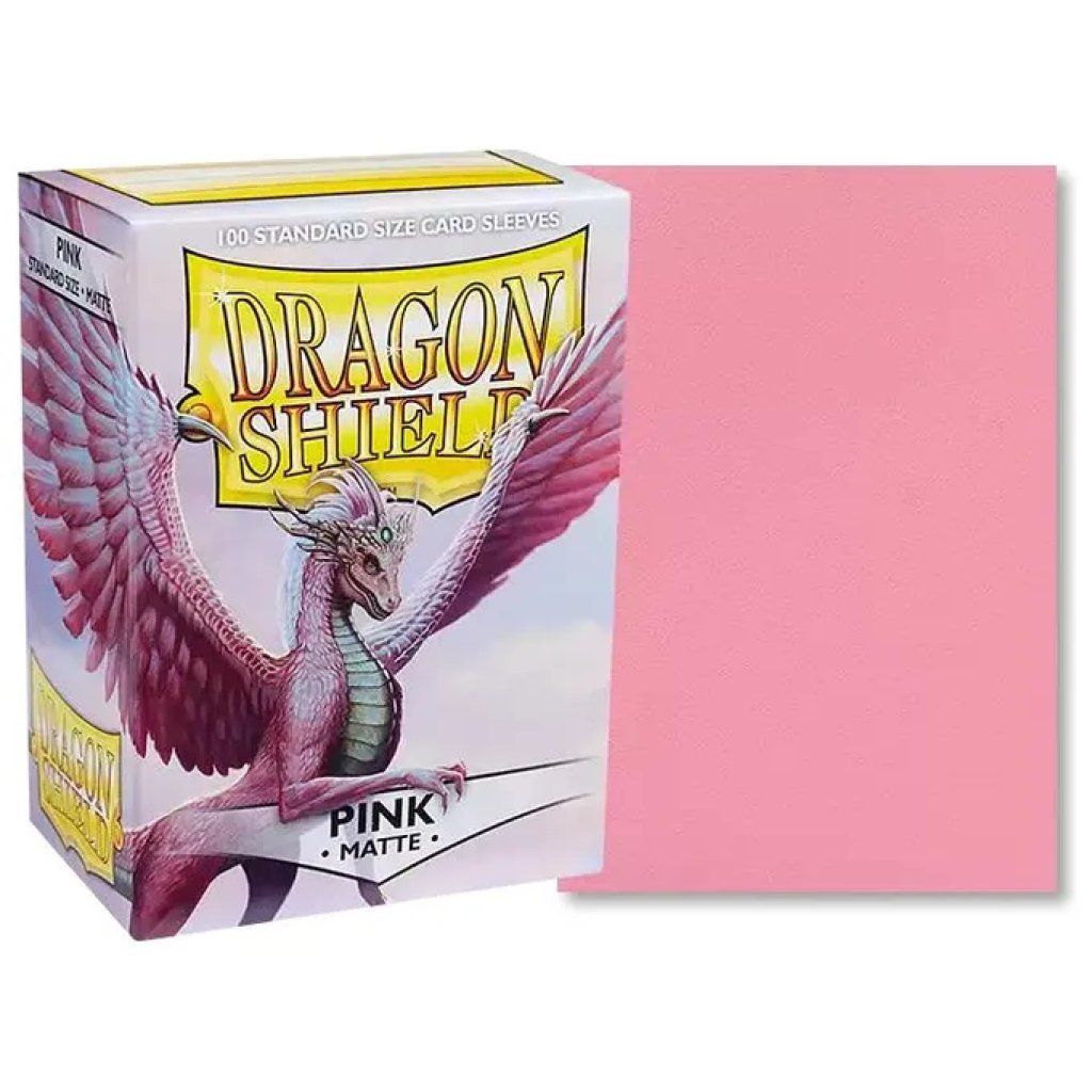 Dragon Shield Matte Pink – Bustine Standard per Carte, 100 Pezzi