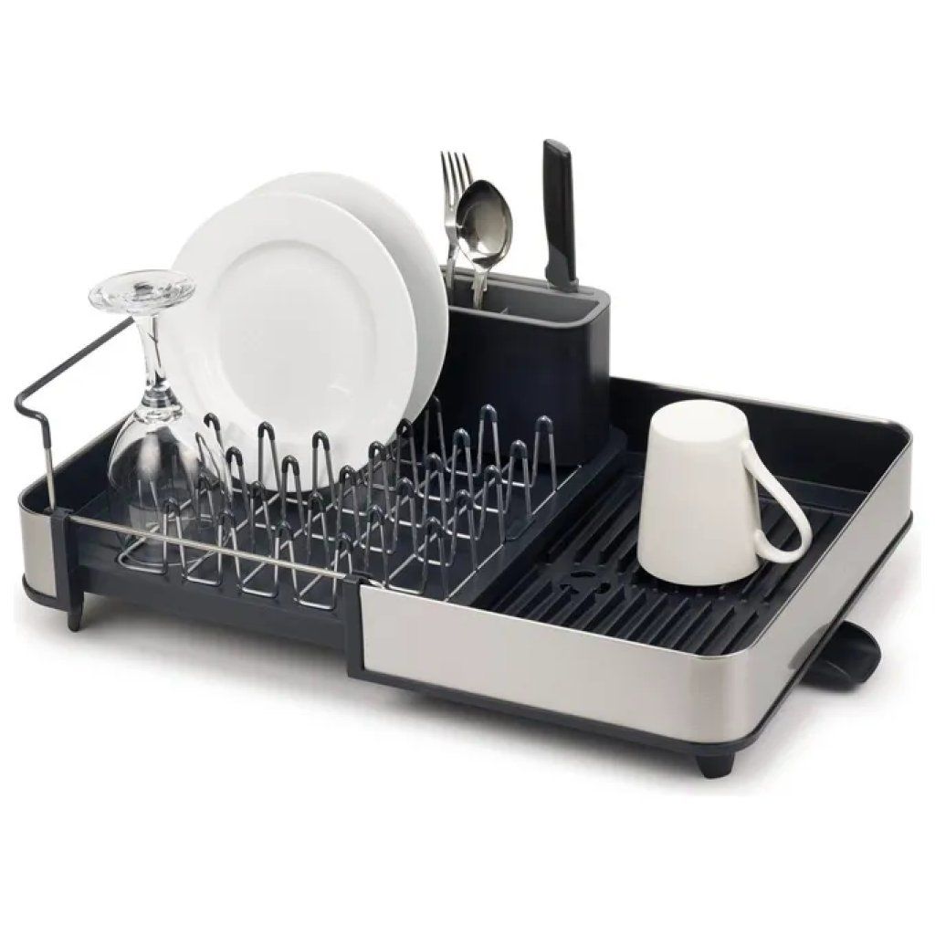 Joseph Joseph Extend Scolapiatti Estensibile Grigio con Vassoio Posate