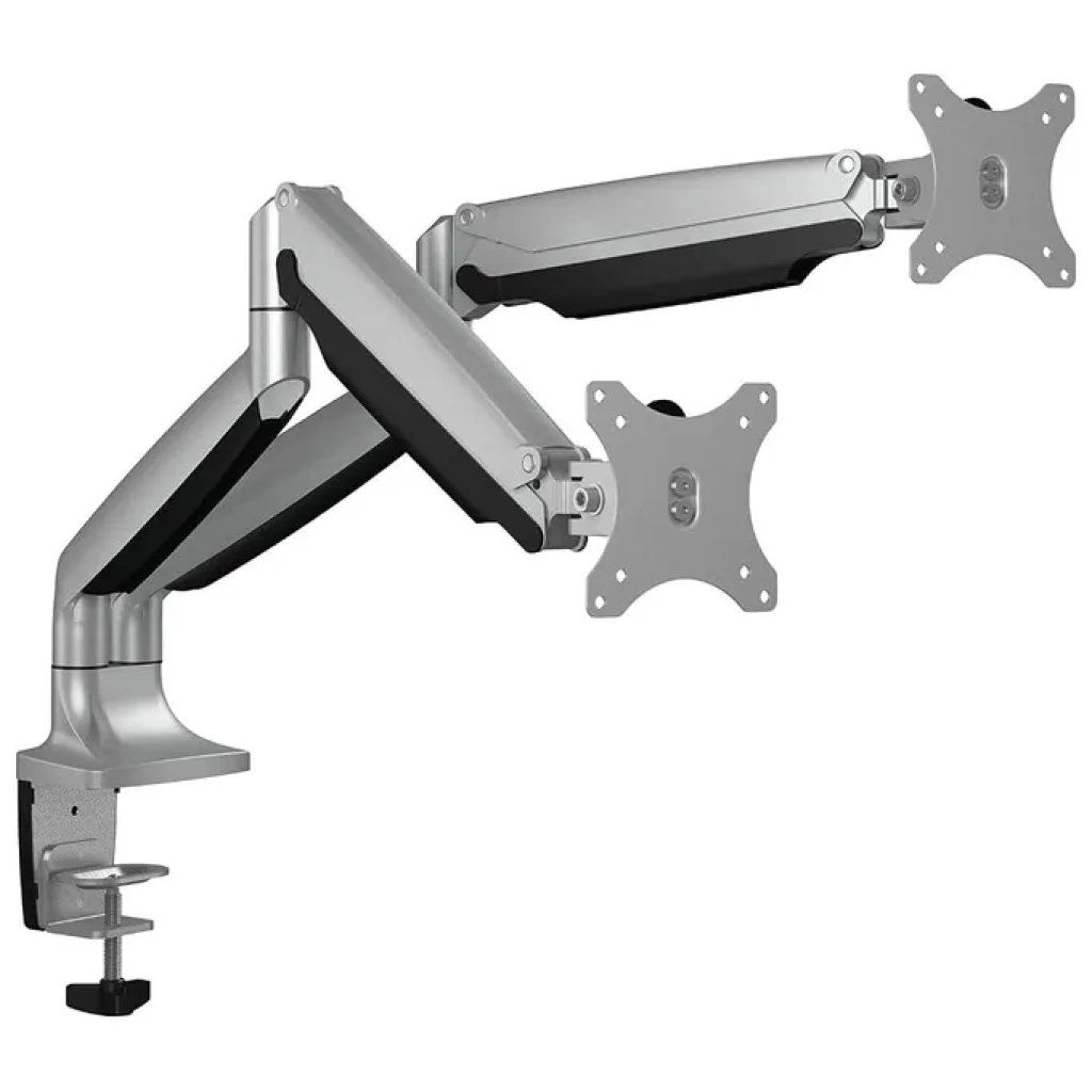 ICY BOX IB-MS204-T – Supporto da scrivania per 2 monitor fino a 32″