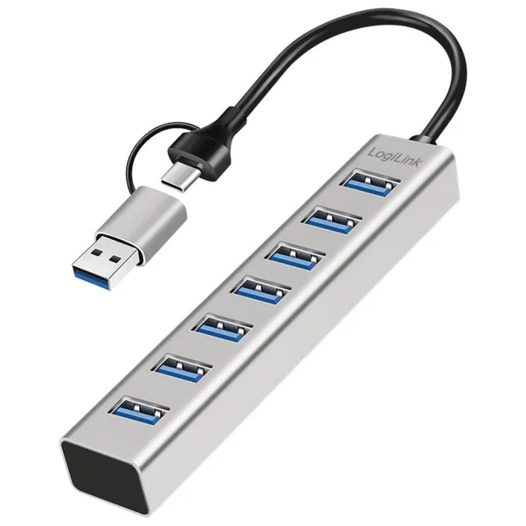 LogiLink UA0441 Hub USB 3.2 Gen 1 a 7 porte USB-A