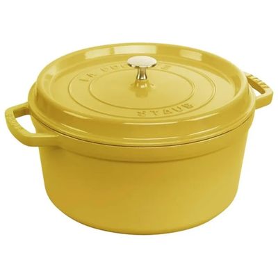 STAUB La Cocotte casseruola in ghisa smaltata 24 cm, 3,7 L, Limone