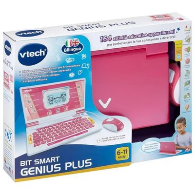 VTech Bit Smart Genius Plus Rosa – Computer Educativo Bilingue
