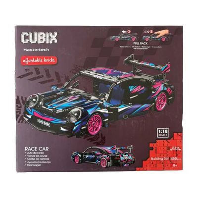 GLOBO Cubix Auto Racer – Auto sportiva da costruire con retrocarica, scala 1:18, 6+ anni GLOBO Cubix Auto Racer – Auto sportiva da costruire con retrocarica, scala 1:18, 6+ anni