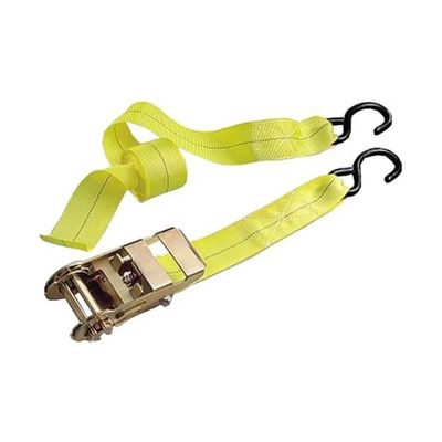 EXCEL Cinghia con Cricchetto Doppio 4,5 m, Nastro 50 mm, Ganci a S, Gialla
