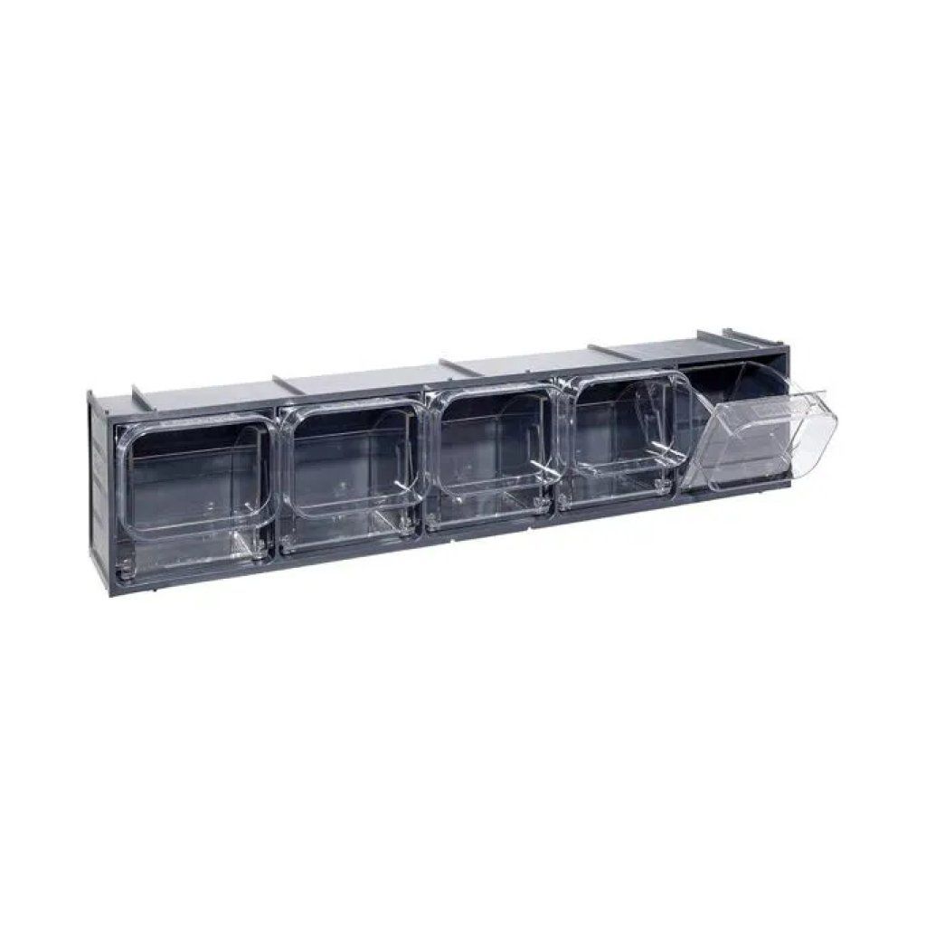 Mobil Plastic Crystal Box CB50-2S – Cassettiera modulare a 5 cassetti, grigio scuro, 60 cm Mobil Plastic Crystal Box CB50-2S – Cassettiera modulare a 5 cassetti, grigio scuro, 60 cm
