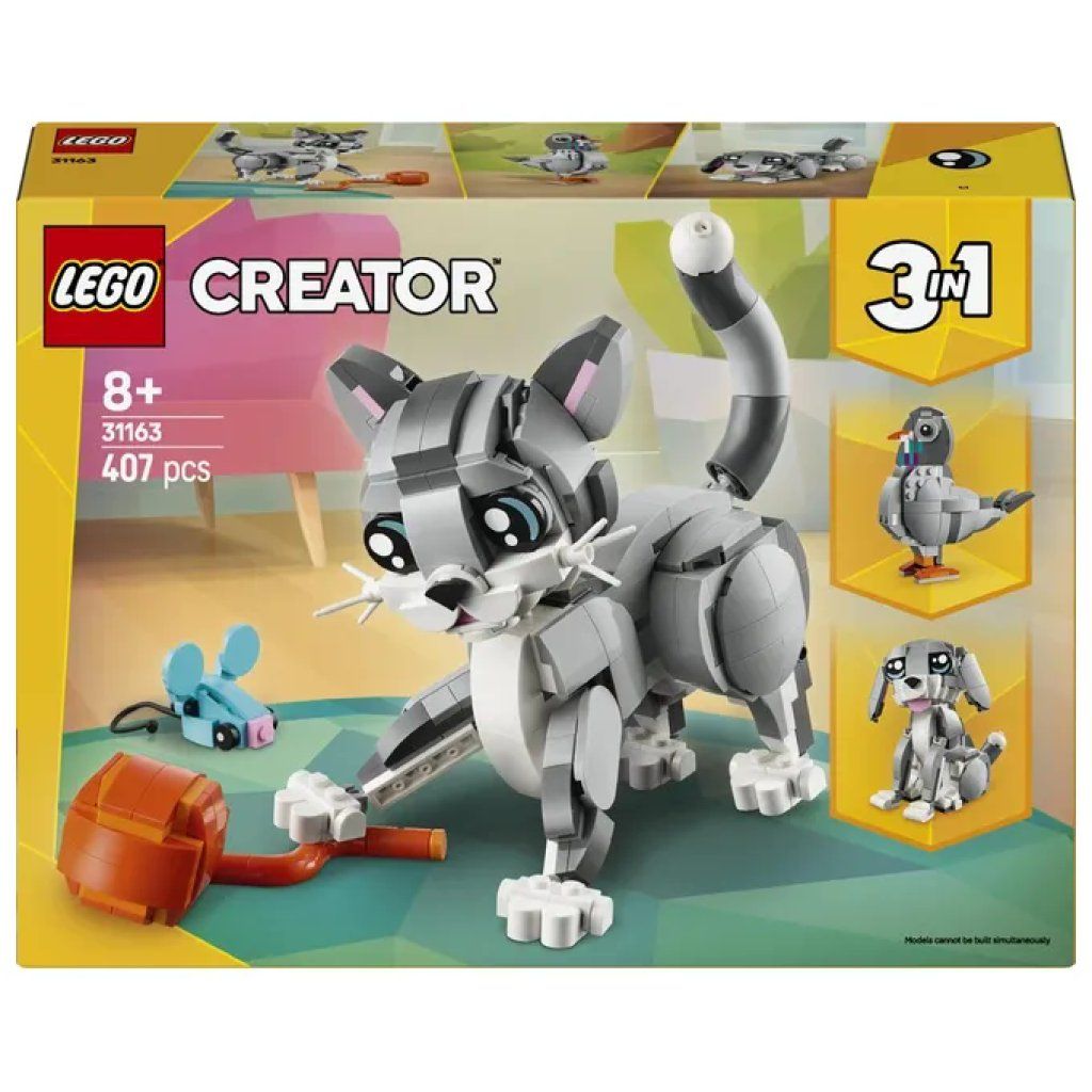 LEGO Creator 3 in 1 Gatto Giocoso 31163, set da 407 pezzi