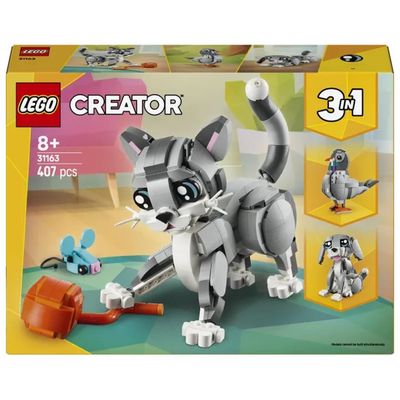 LEGO Creator 3 in 1 Gatto Giocoso 31163, set da 407 pezzi
