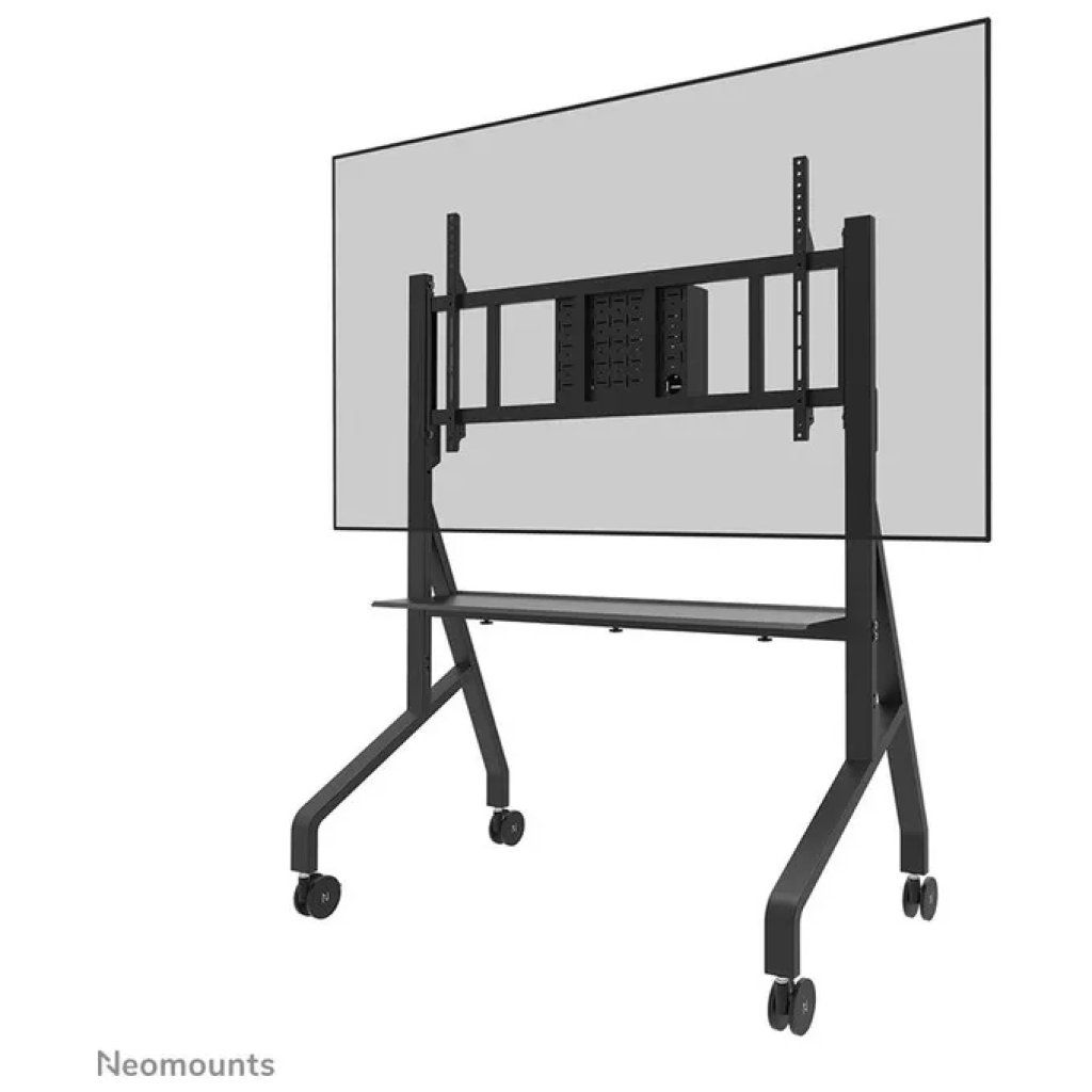 Neomounts FL50-575BL1 Carrello TV mobile per schermi da 65 a 115 pollici, fino a 125 kg, nero