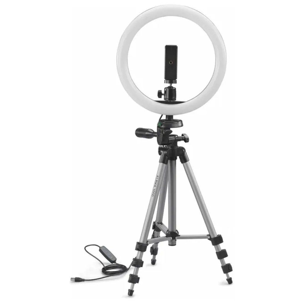 Cullmann 52103 Alpha Treppiede con Luce ad Anello LED 120 Dimmerabile 3 Temperature di Colore 3000K 4500K