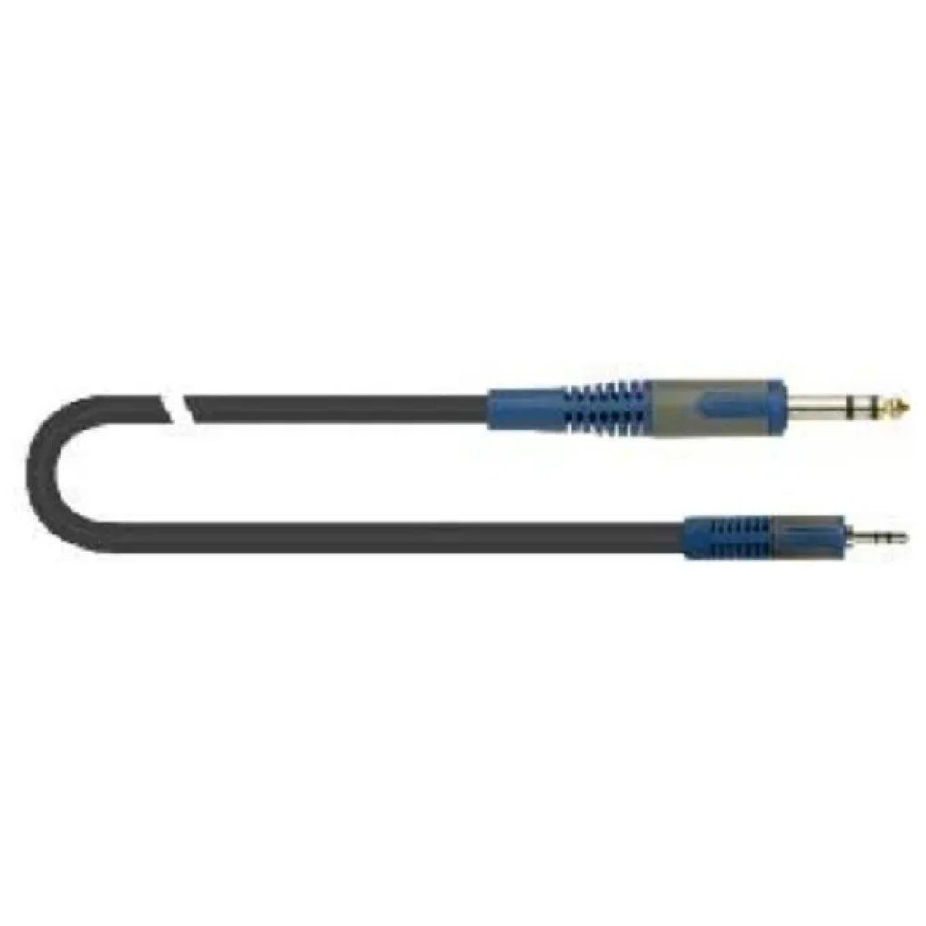 Quiklok RKSA/139-3 Cavo Audio da 3 m Nero, Jack Maschio 3,5 mm e 6,35 mm Quiklok RKSA/139-3 Cavo Audio da 3 m Nero, Jack Maschio 3,5 mm e 6,35 mm