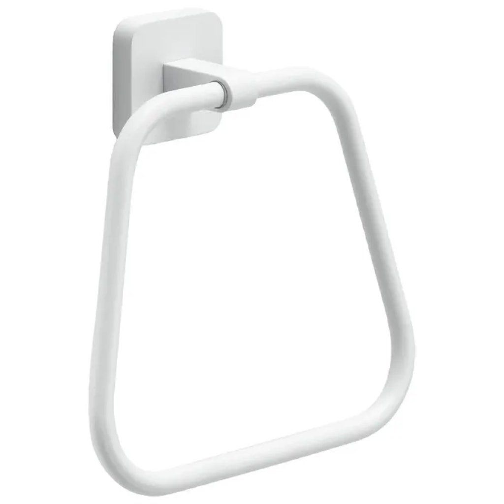 GEDY Tonga Portasalviette ad Anello Bianco Opaco