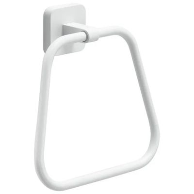 GEDY Tonga Portasalviette ad Anello Bianco Opaco