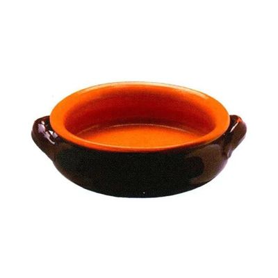 COLI Tegame basso in terracotta 25 cm con 2 manici