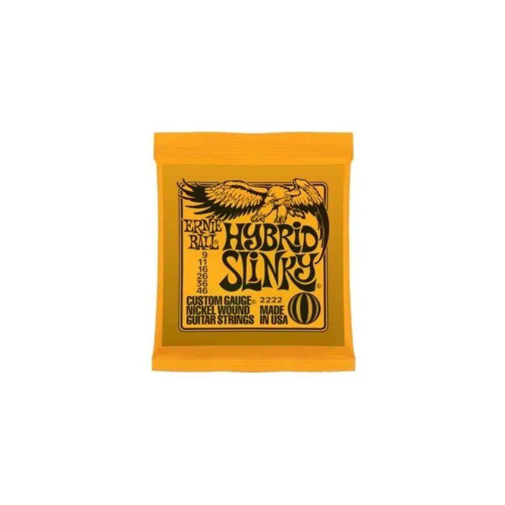 Ernie Ball Hybrid Slinky P02222 – Set di 6 corde per chitarra elettrica